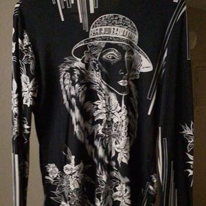 Medium button up Fashion Blouse